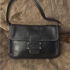 Kate Spade Black Pebbled Leather Shoulder Bag